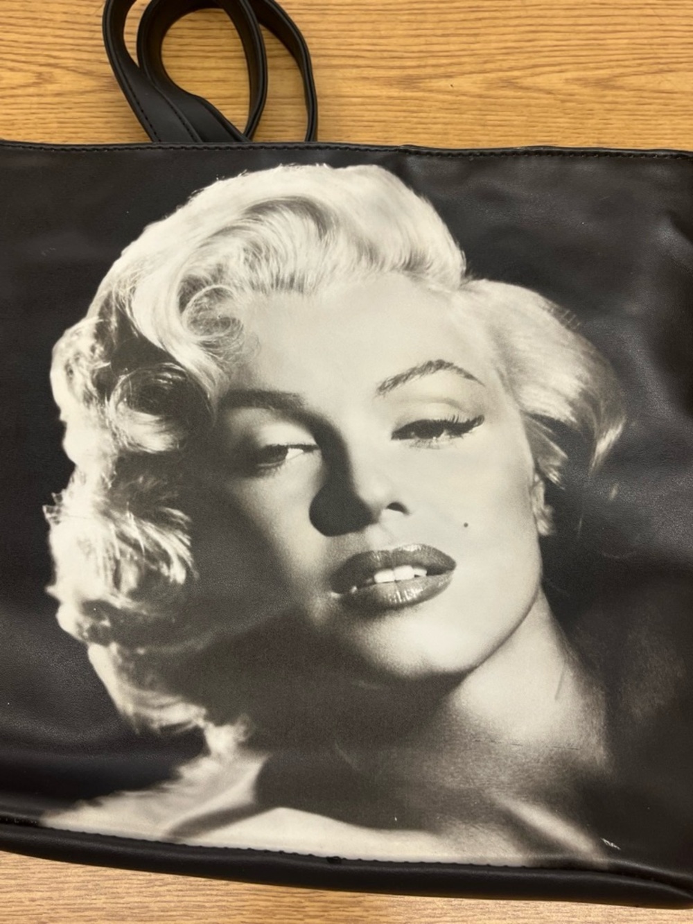 Marilyn Monroe Black and White Portrait Crossbody Bag